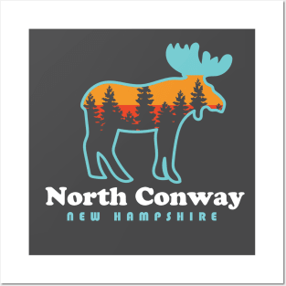 North Conway New Hampshire Moose Mountains Posters and Art